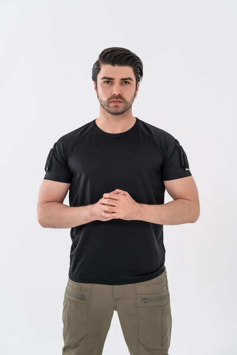 BİKATEX Bikatex Tactical Taktik Tişört Yuvarlak Bisiklet Yaka Tişört Outdoor T-Shirt - 801